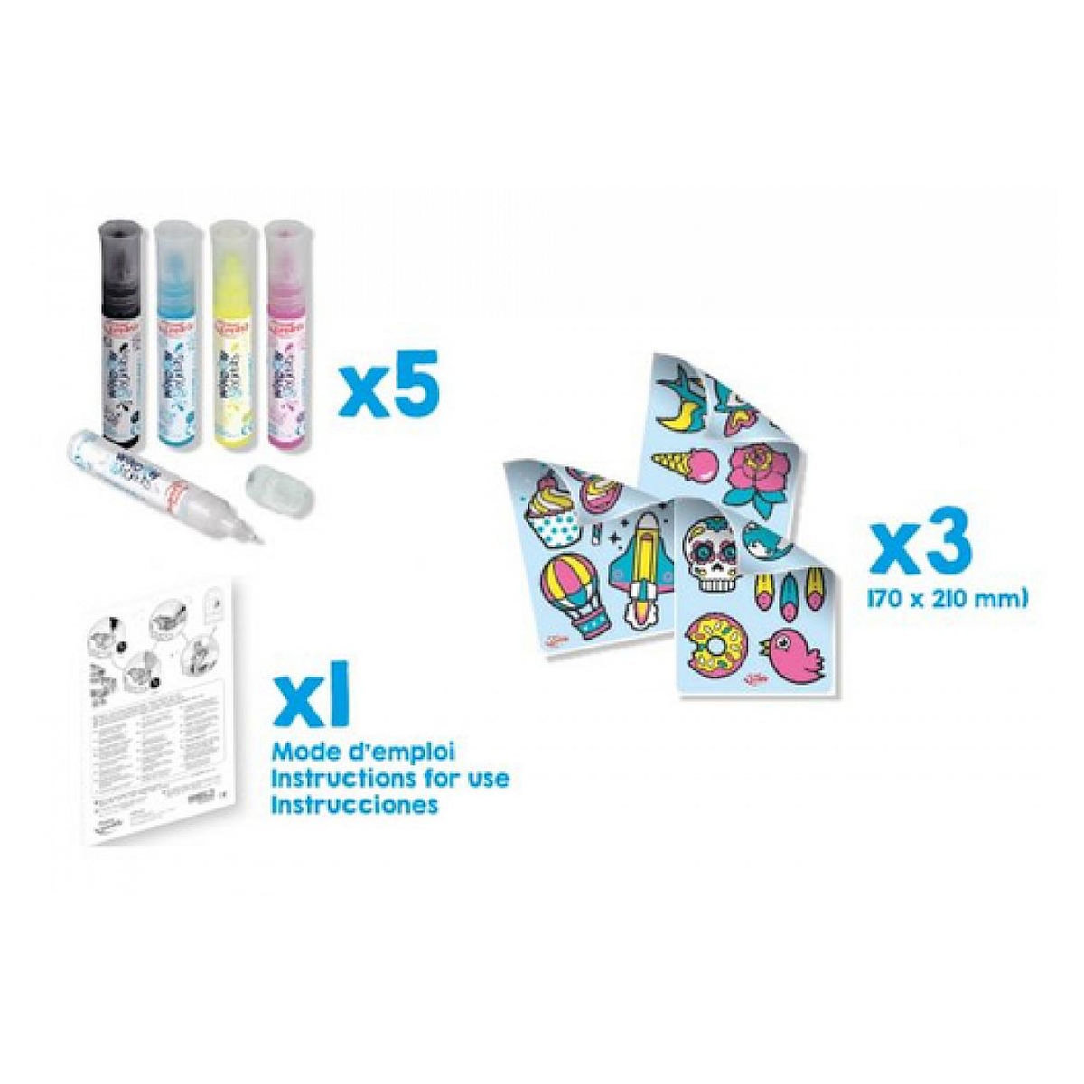 MAPED Stickers gel color n stick boite carton