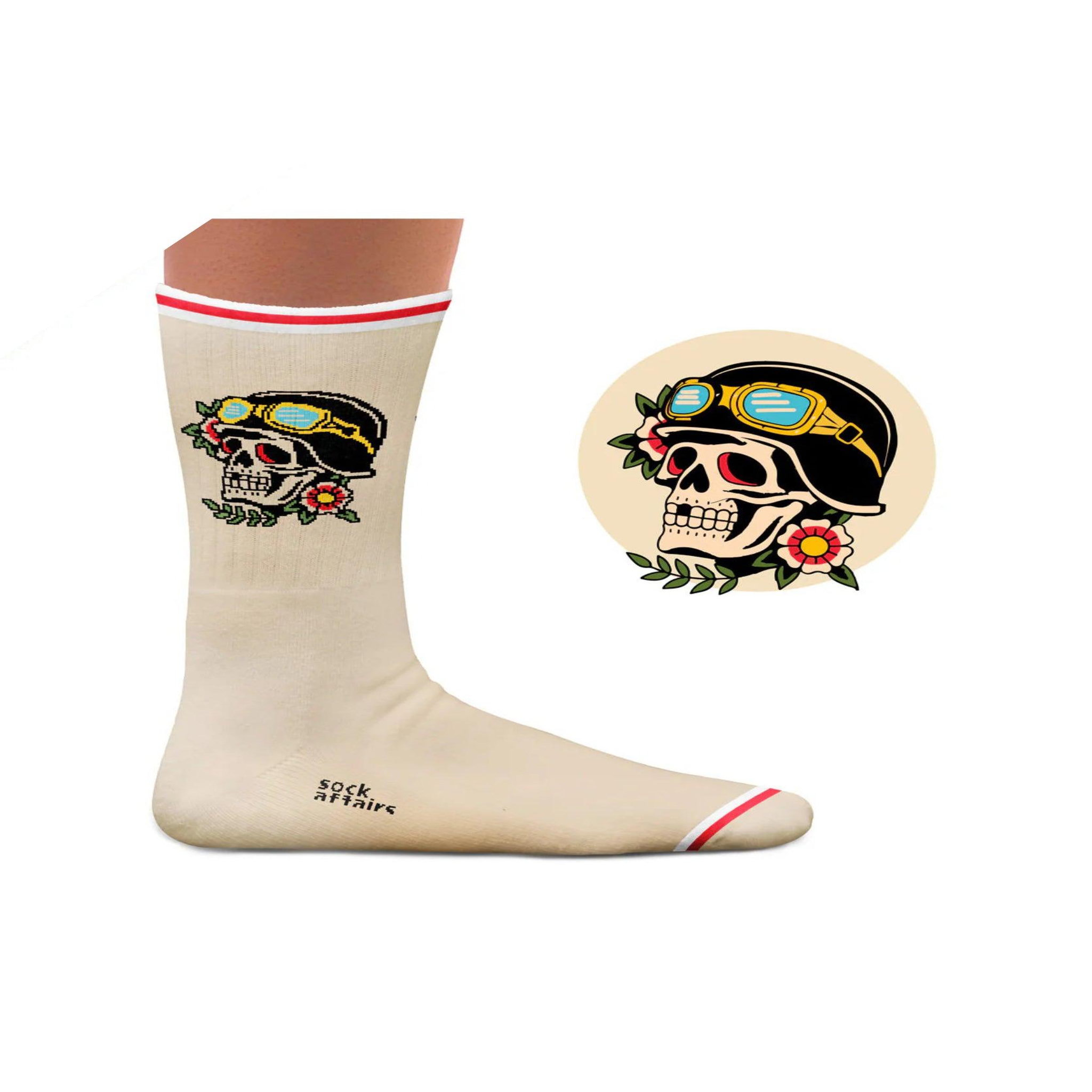 Voir la diapositive 2 : SOCK AFFAIRS Chaussettes sport tatouage symbole américain