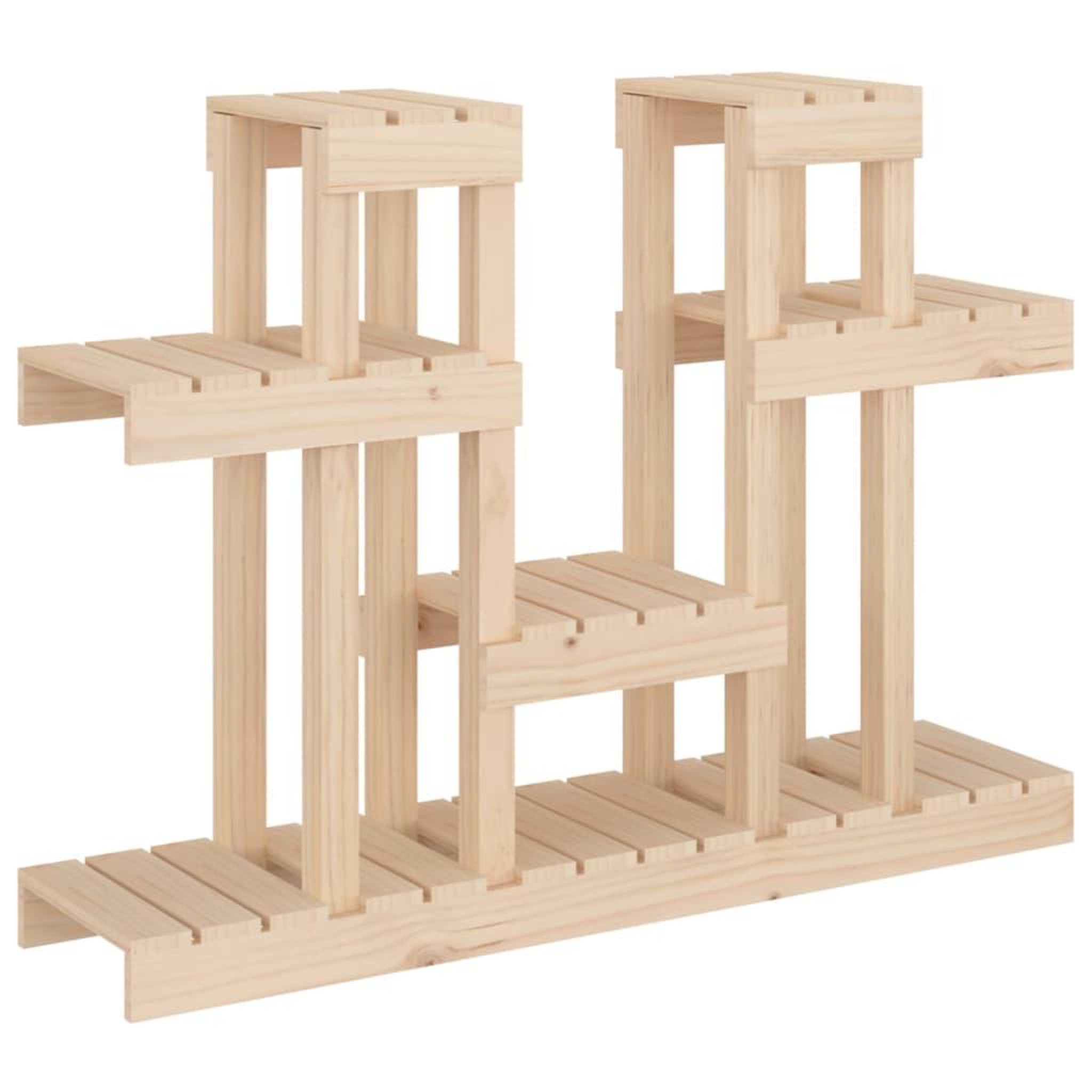 Voir la diapositive 2 : VIDAXL Support a plantes 104,5x25x77,5 cm Bois massif de pin