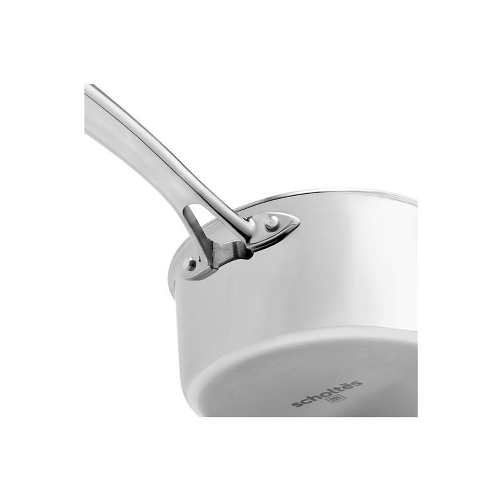 Voir la diapositive 2 : Scholtes Casserolerie Scholtes CASSEROLE INOX TRIPLY SCHOLTES 16 CM DE DIAMETRE