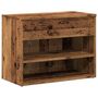 Voir la diapositive 2 : VIDAXL Banc a chaussures vieux bois 60x30x45 cm bois d'ingenierie