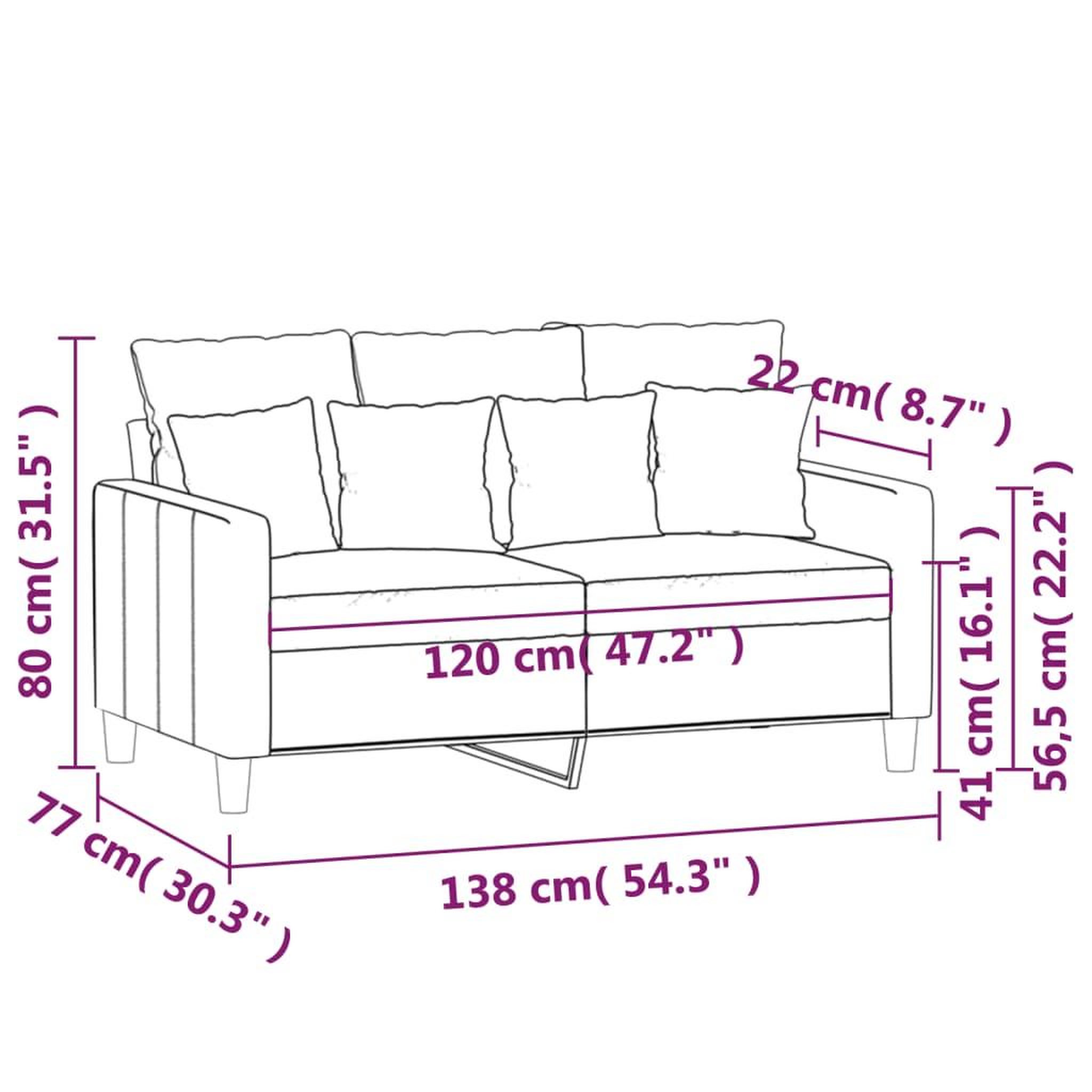 Voir la diapositive 6 : VIDAXL Canape a 2 places Vert fonce 120 cm Velours