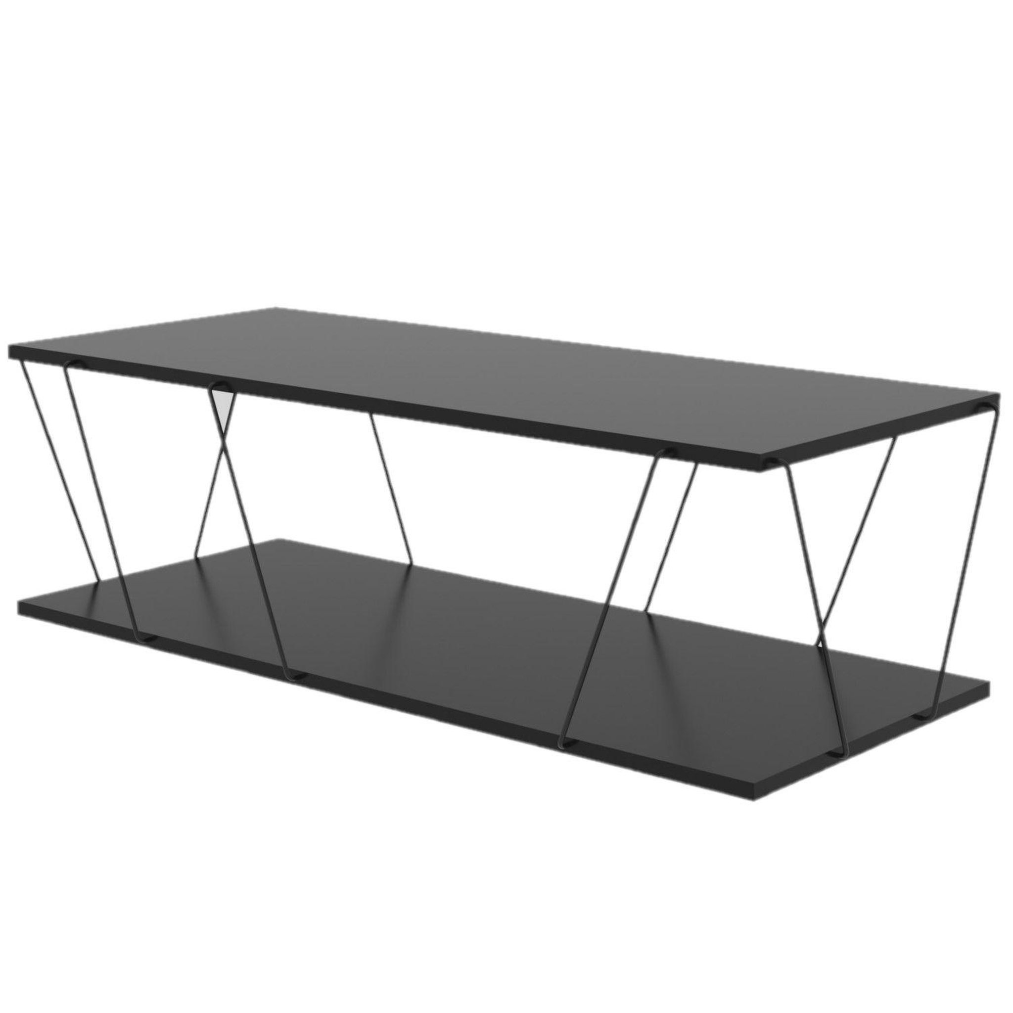 TOILINUX Table basse Labranda. Coloris disponibles : Marron, Gris