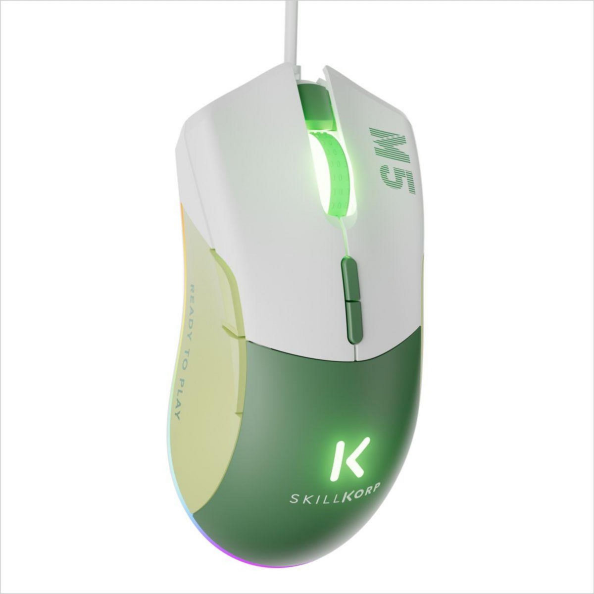 SKILLKORP Souris Gamer Filaire M5 VERTE Access