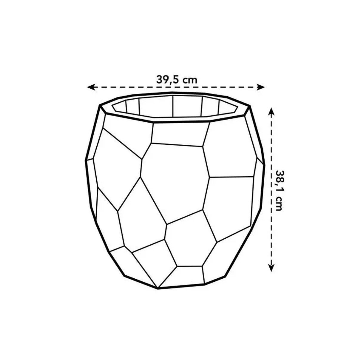 ELHO Pot de fleurs Pure Edge Ø 40 cm Anthracite - elho