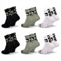 Voir la diapositive 4 : QUIKSILVER Quiksilver Pack de Chaussettes Homme QUARTER– Lot 6 Paires Sport
