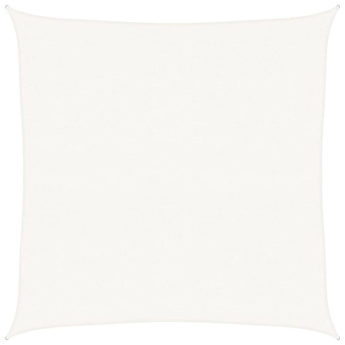 VIDAXL Voile d'ombrage 160 g/m^2 Blanc 5x5 m PEHD