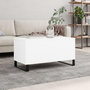 Voir la diapositive 1 : VIDAXL Table basse Blanc 90x44,5x45 cm Bois d ingénierie