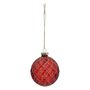 Voir la diapositive 3 : ATMOSPHERA Lot de 3 Boules de Noël Déco  Soir  8cm Rouge