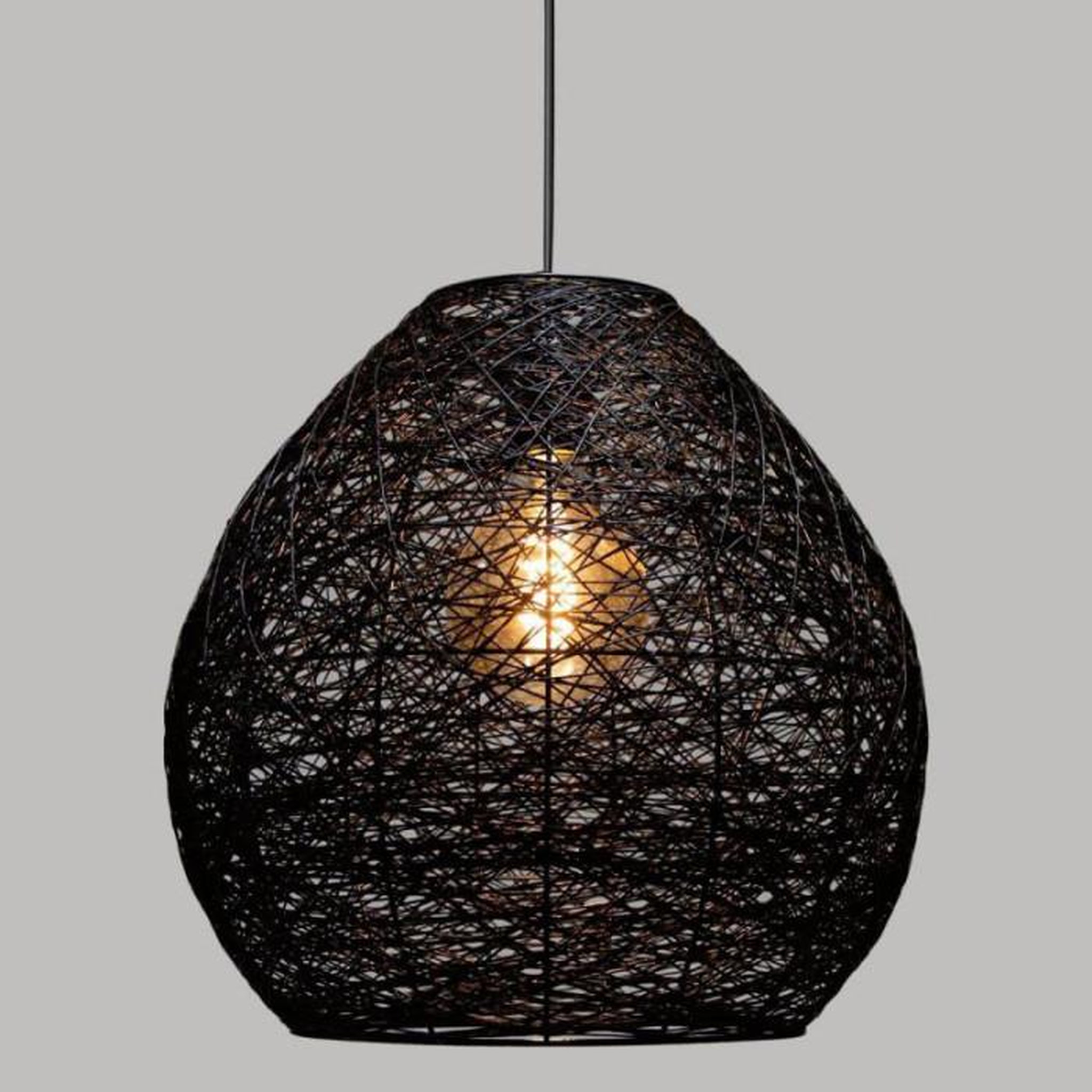Voir la diapositive 2 : ATMOSPHERA Lampe Suspension Design  Mona  35cm Noir