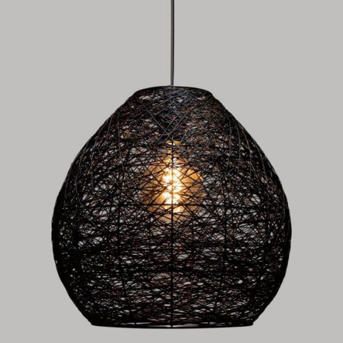 ATMOSPHERA Lampe Suspension Design  Mona  35cm Noir