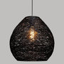 Voir la diapositive 2 : ATMOSPHERA Lampe Suspension Design  Mona  35cm Noir