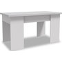 Voir la diapositive 4 : Habitat et Jardin Table basse  Diana  - 102 x 50 x 43 cm - Blanc