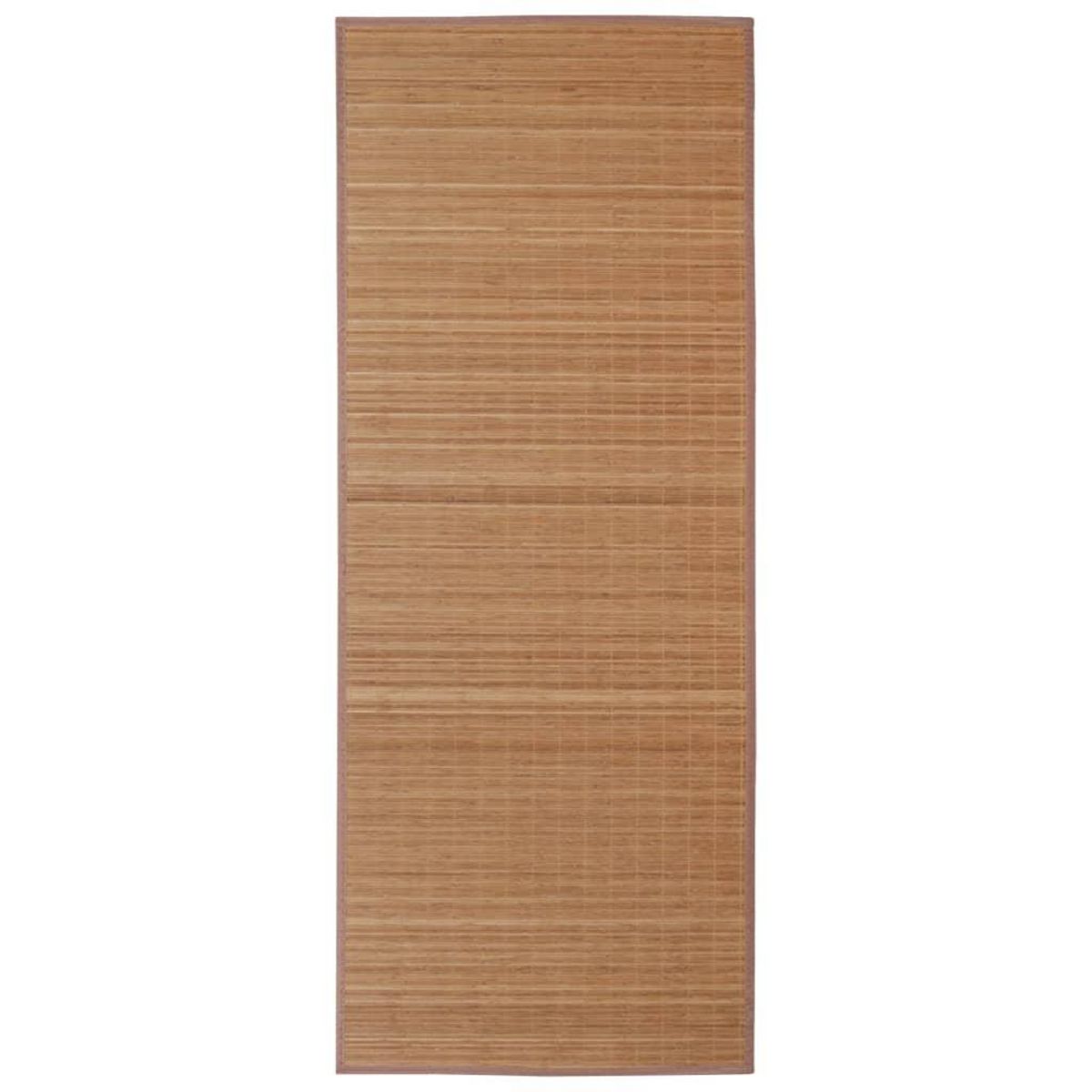 VIDAXL Tapis en bambou marron a latte rectangulaire 80 x 300 cm