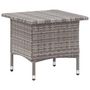Voir la diapositive 1 : VIDAXL Table a the Gris 50x50x47 cm Resine tressee