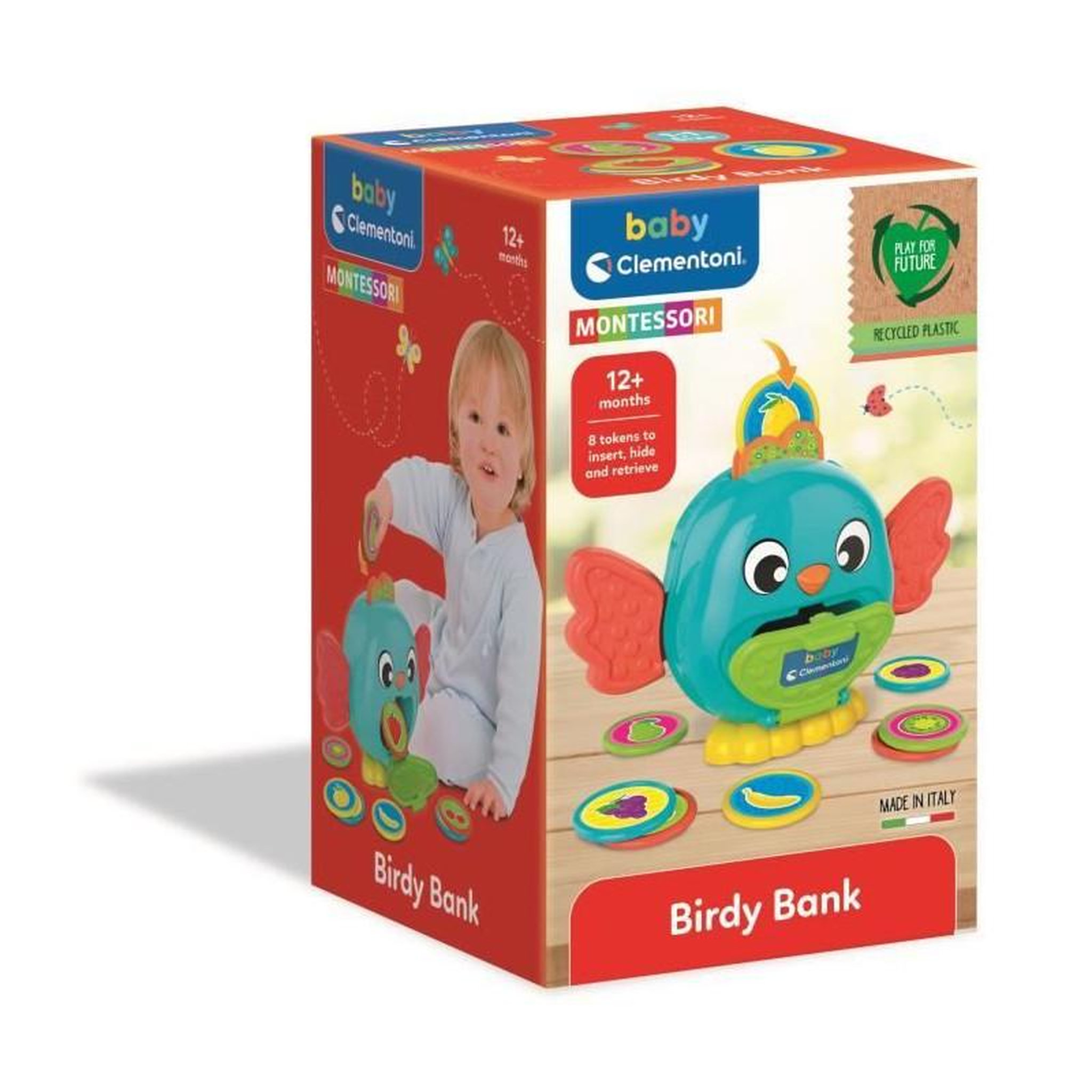 Voir la diapositive 4 : CLEMENTONI L'oiseau tirelire Montessori CLEMENTONI