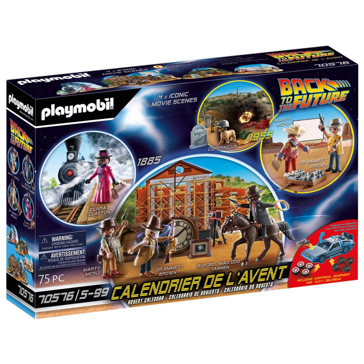 PLAYMOBIL 70576 - Retour vers le futur - Calendrier de l'avent 