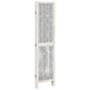 Voir la diapositive 5 : VIDAXL Cloison de separation 4 panneaux blanc bois de paulownia massif
