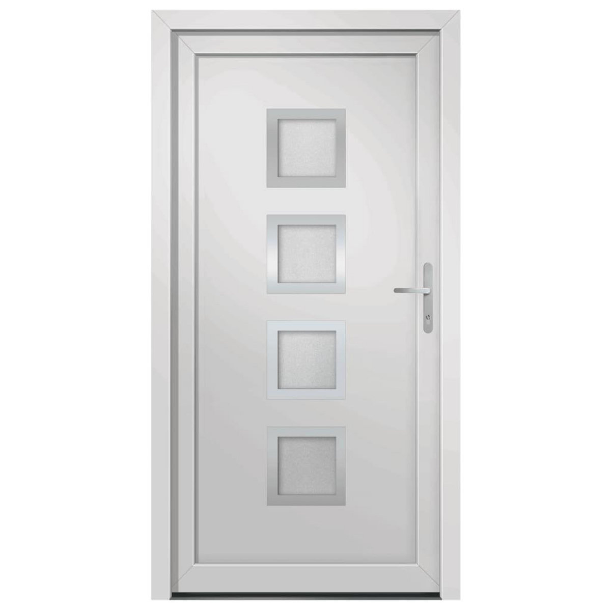 VIDAXL Porte d'entree Blanc 88x200 cm PVC