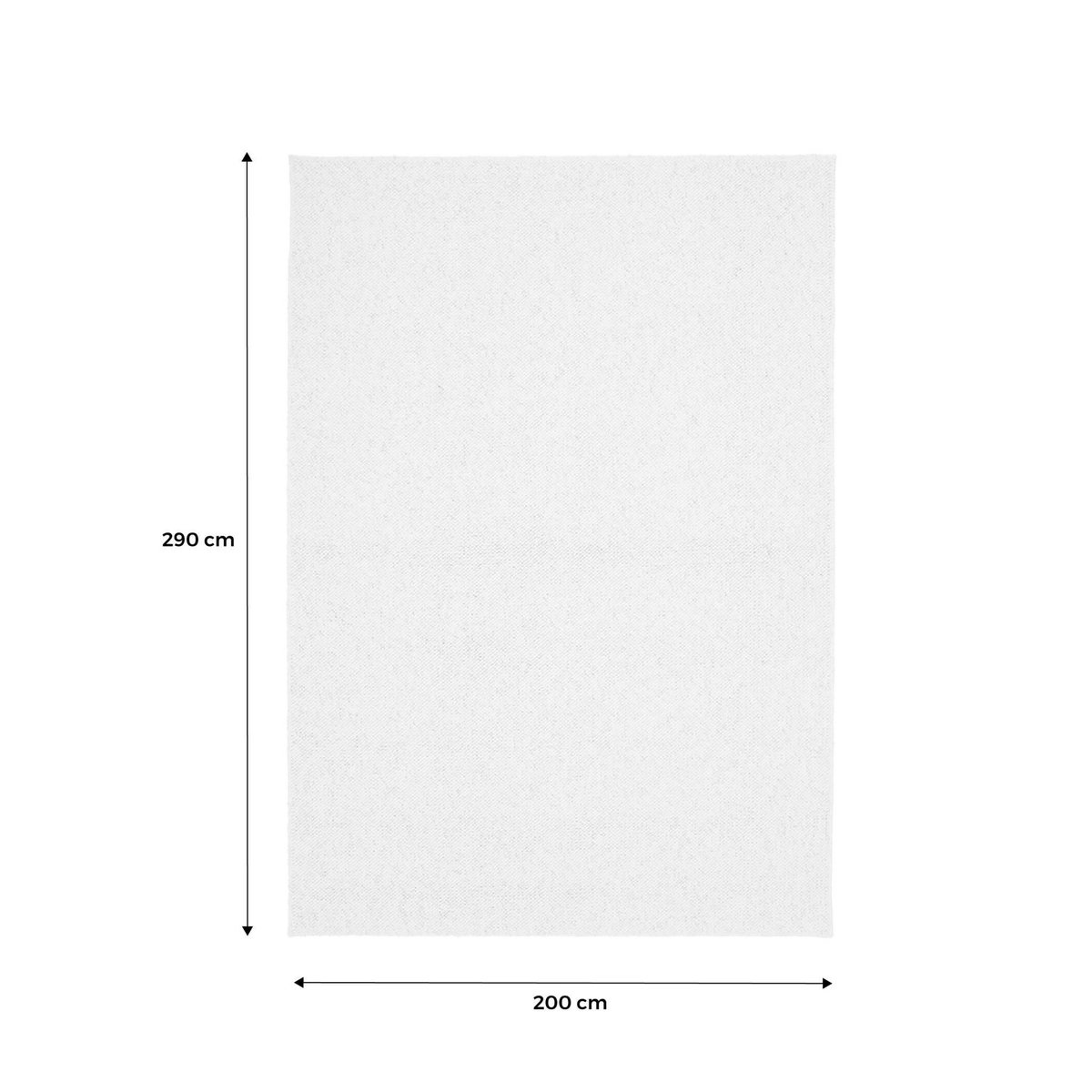 SWEEEK Tapis intérieur bouclette crème effet chiné