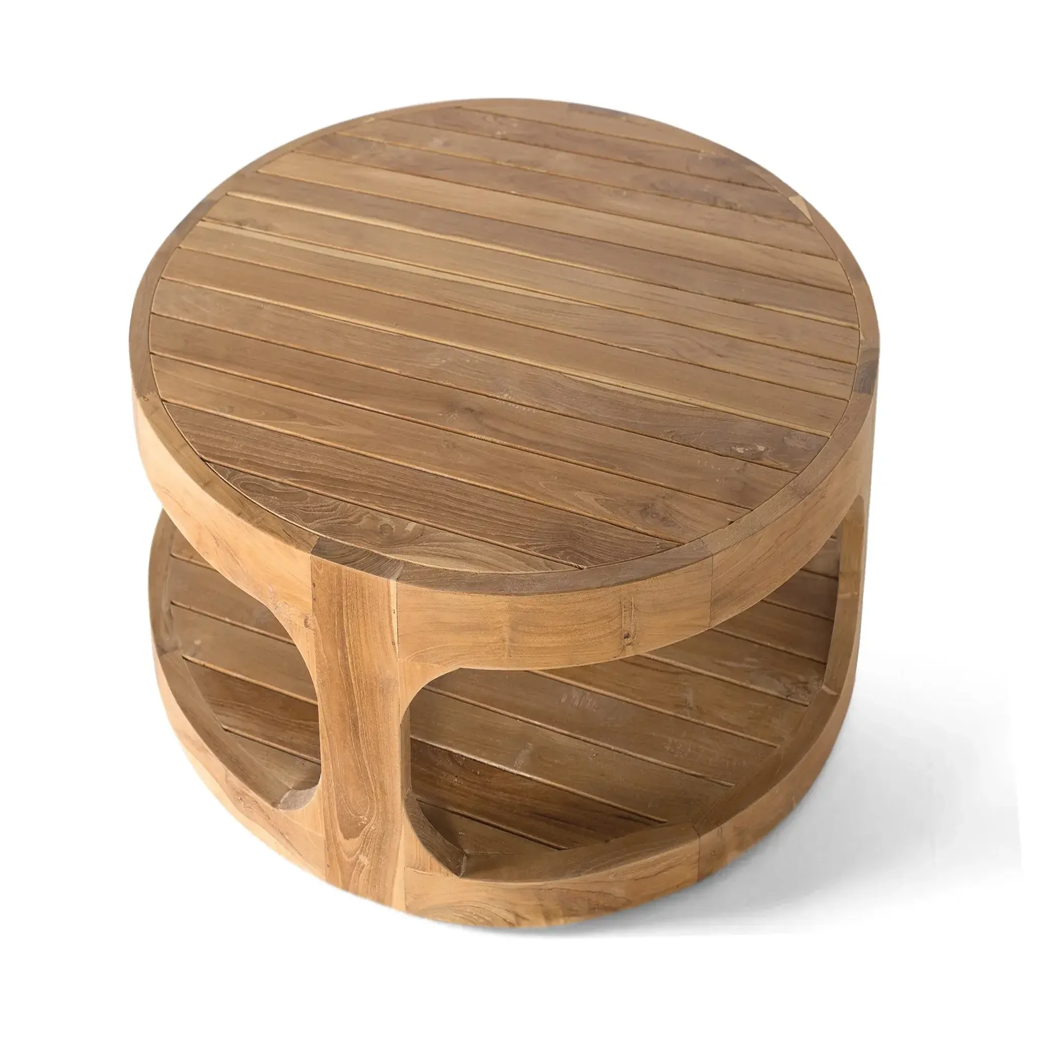 Voir la diapositive 4 : GINER Y COLOMER SL Table basse en bois de teck 100cm style contemporain