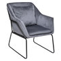 Voir la diapositive 1 : ATMOSPHERA Fauteuil de salon en velours avec structure en fer