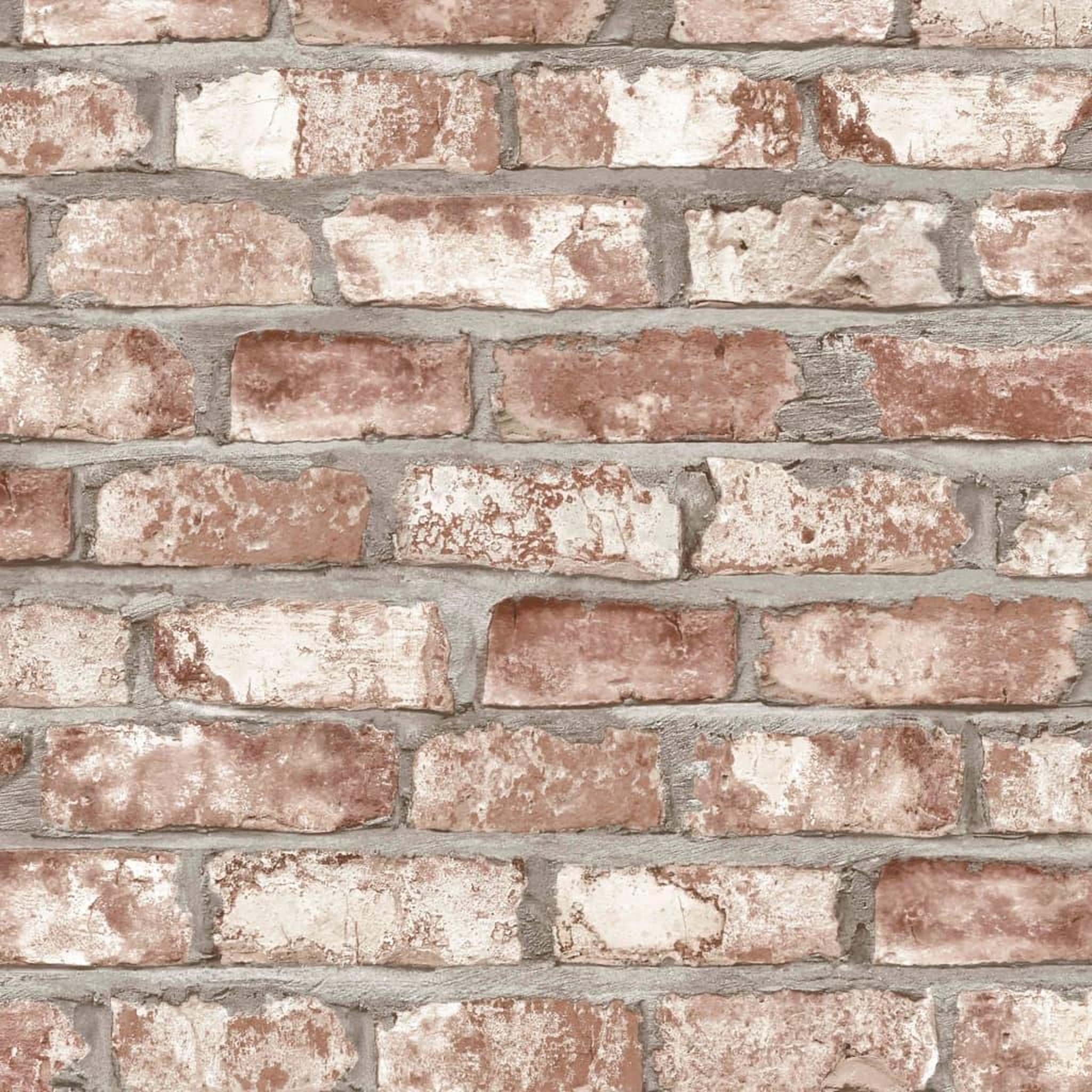 Voir la diapositive 1 : DUTCH WALLCOVERINGS DUTCH WALLCOVERINGS Papier peint Briques Rouge EW3102