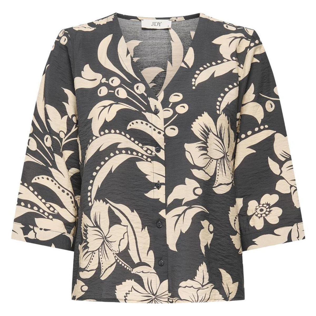 JACQUELINE DE YONG Blouse Beige/Gris Foncé Femme JDY Troya