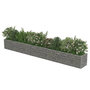 Voir la diapositive 4 : VIDAXL Lit sureleve a gabion Acier galvanise 450x50x50 cm