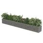 Voir la diapositive 4 : VIDAXL Lit sureleve a gabion Acier galvanise 450x50x50 cm