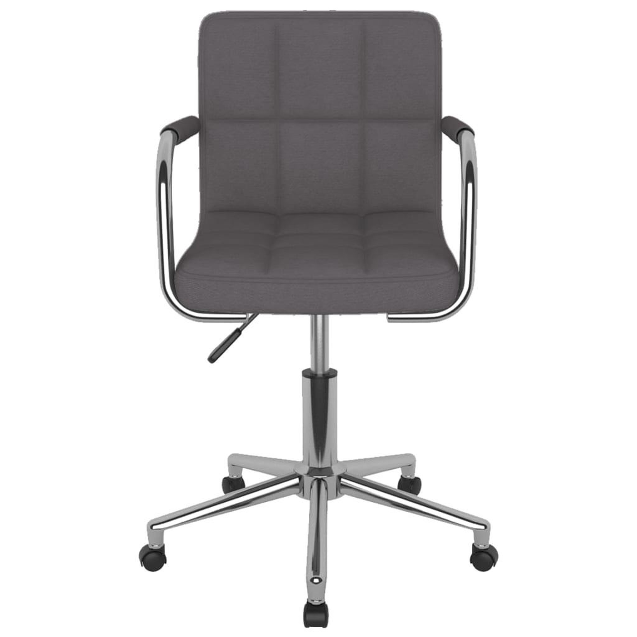 Voir la diapositive 3 : VIDAXL Chaise pivotante de bureau Taupe Tissu