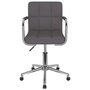 Voir la diapositive 3 : VIDAXL Chaise pivotante de bureau Taupe Tissu
