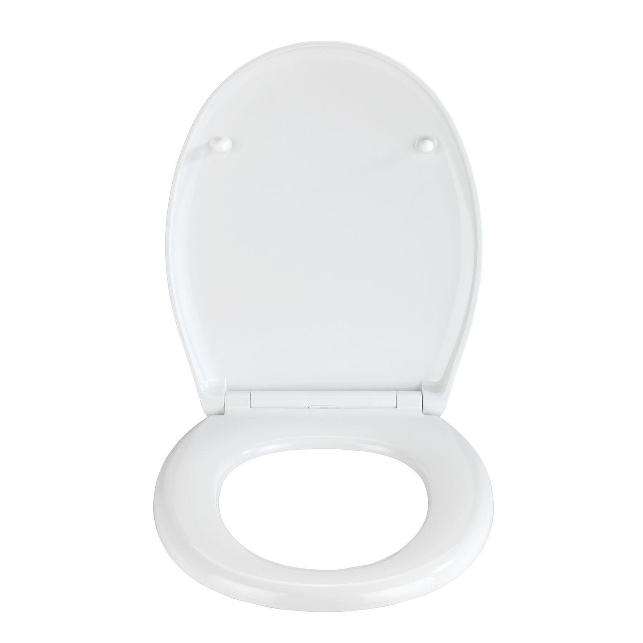 Voir la diapositive 3 : Wenko Abattant wc effet marbre concrete - abaissement automatique - duroplast - gris