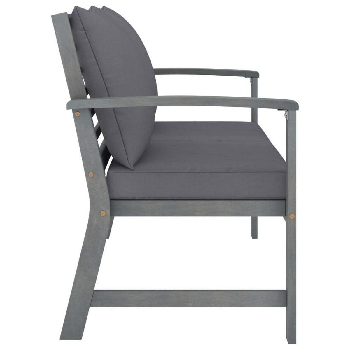 VIDAXL Salon de jardin 4 pcs avec coussins Bois d'acacia solide