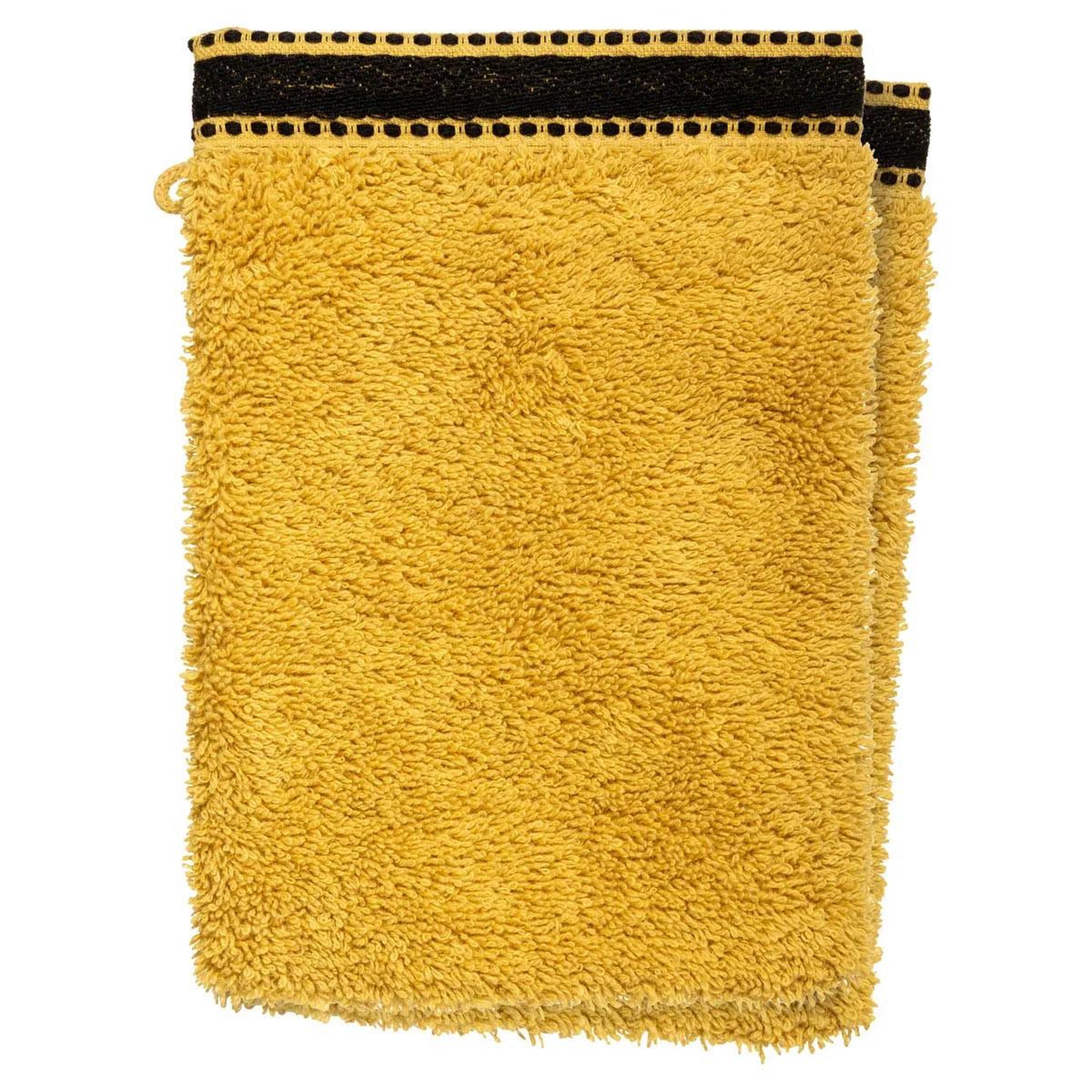 ATMOSPHERA Lot de 2 gants de toilette  joia  15x21cm ocre