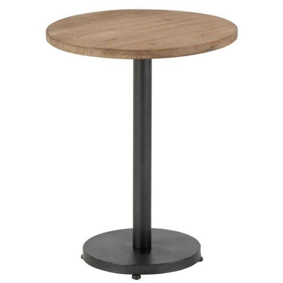 Paris Prix Table d'Appoint Design  Bar Rond  61cm Marron