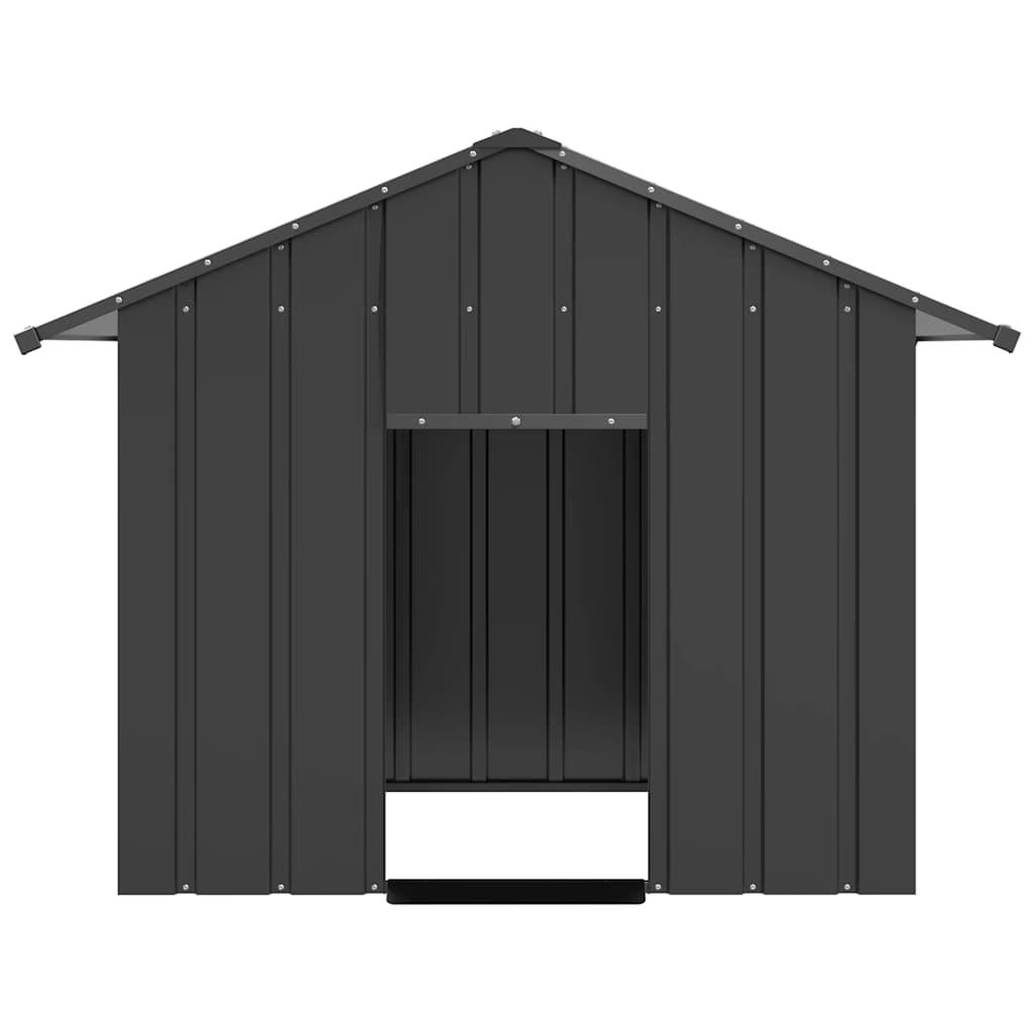 Voir la diapositive 3 : VIDAXL Niche pour chien avec toit noir 131x101x102 cm acier galvanise