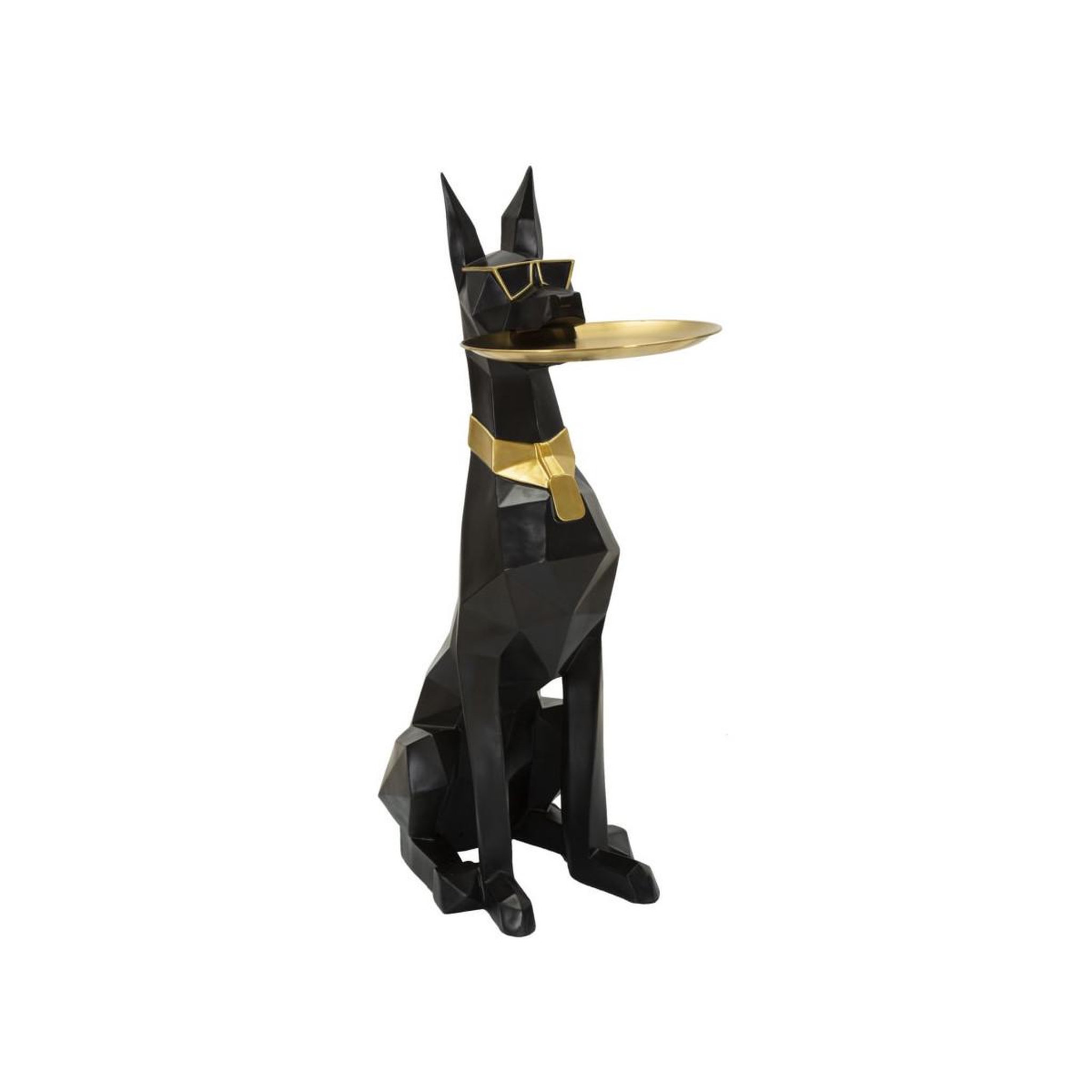 Paris Prix Vide-poche statue chien  origami  91cm noir