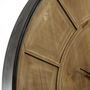 Voir la diapositive 2 : Paris Prix Pendule Ronde en Métal & Bois  Alia  80cm Naturel