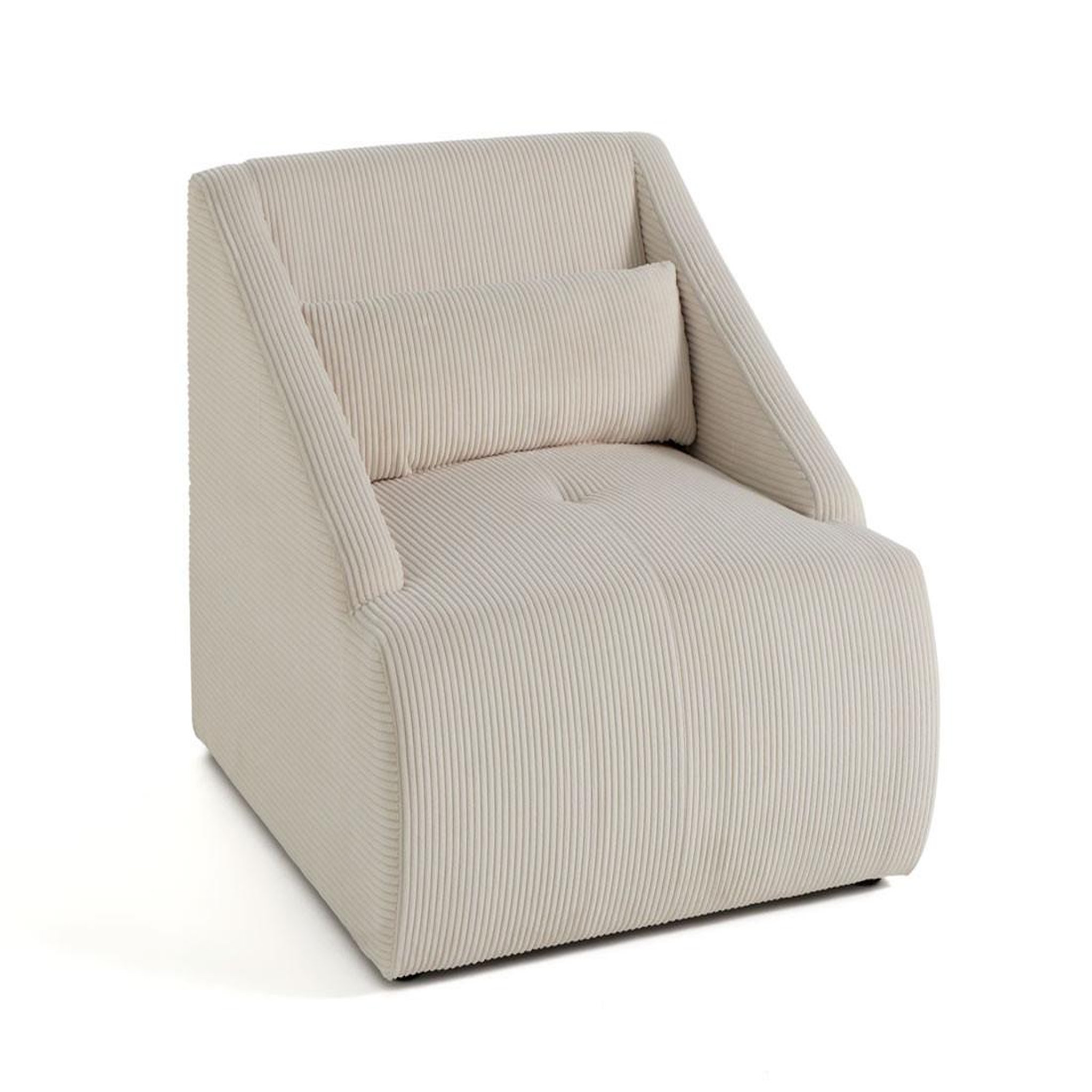 Voir la diapositive 4 : LISA DESIGN Onyx - fauteuil - en velours côtelé
