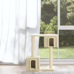 VIDAXL Arbre a chat avec griffoirs en sisal Creme 60 cm