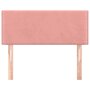 Voir la diapositive 3 : VIDAXL Tete de lit Rose 100x5x78/88 cm Velours