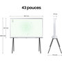 Voir la diapositive 3 : Samsung TV QLED The Serif TQ43LS01D Blanc 2024