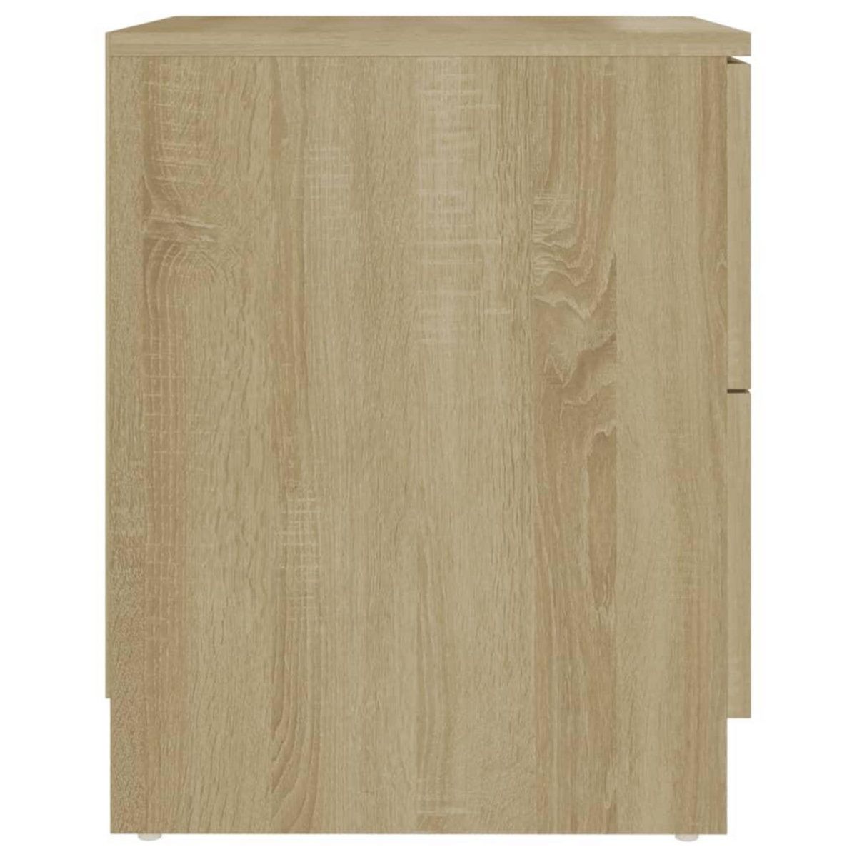 VIDAXL Tables de chevet 2 pcs chene sonoma 40x40x50 cm bois ingenierie