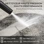 Voir la diapositive 4 : HOMCOM Nettoyeur haute pression 1800 W - 150 bars max. - 510 l/h max. - 2 roues - PP bleu noir