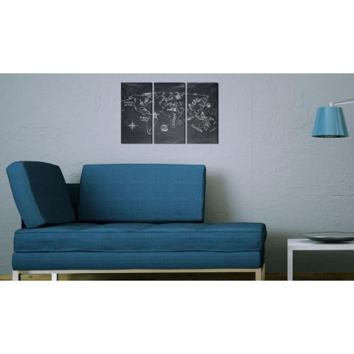 Paris Prix Tableau 3 Panneaux  Leçon de Géographie en Français -