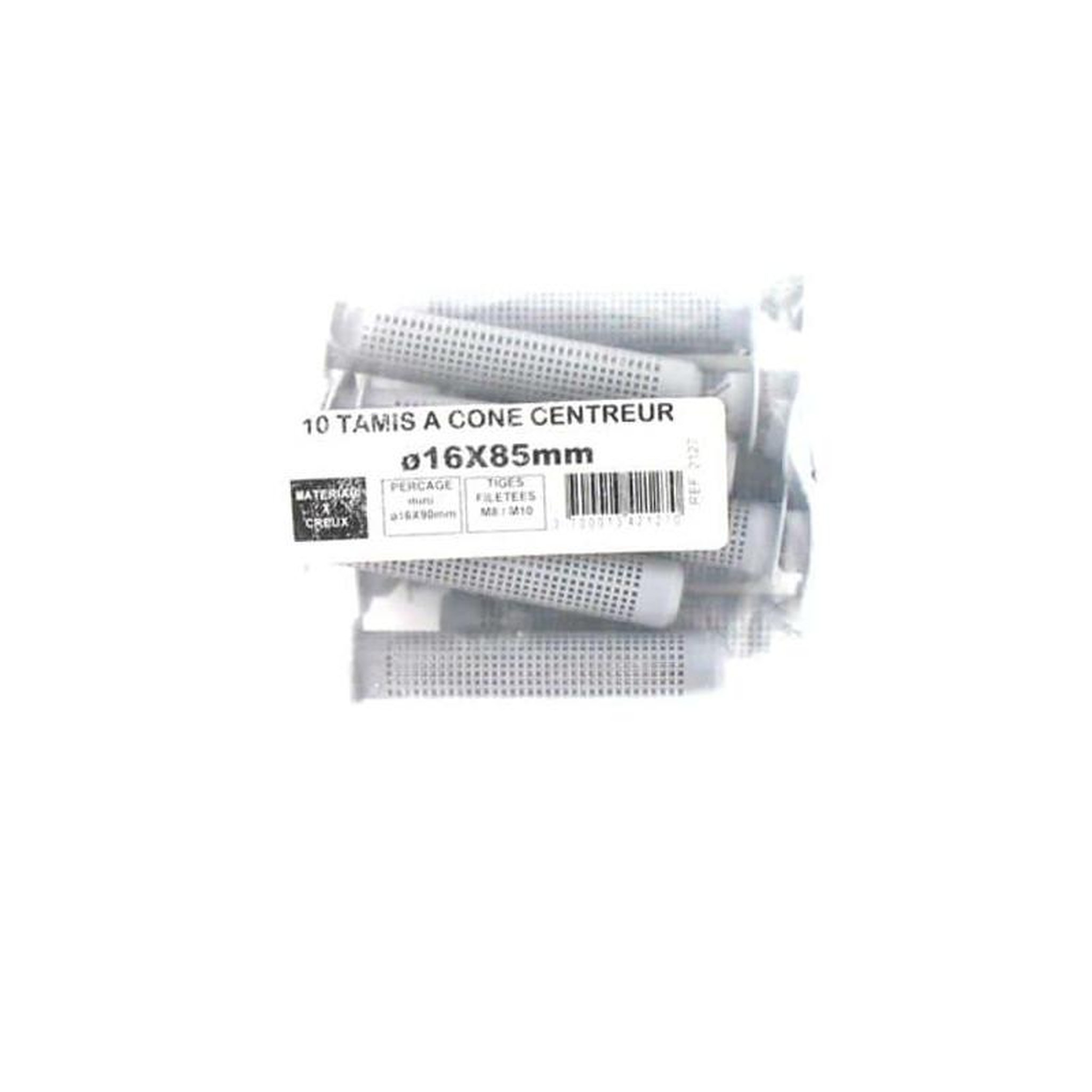 Voir la diapositive 1 : Batifix Pack de 10 Tamis à cone centreur BATIFIX diamètre 16 x 85mm