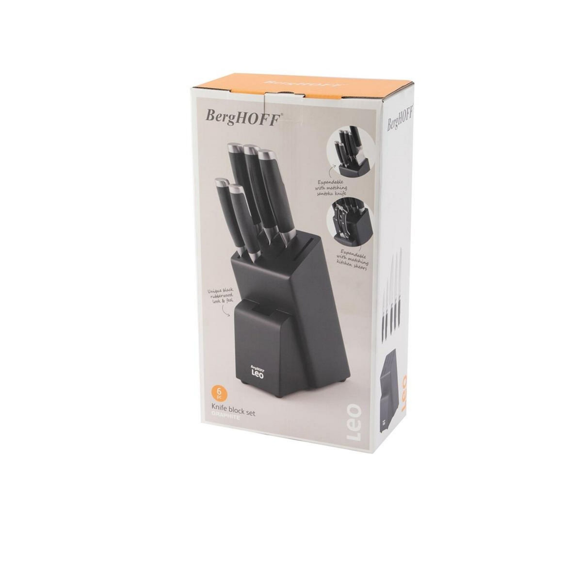 Berghoff Bloc de 5 couteaux lames inox - 3950358