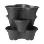 Voir la diapositive 2 : GARDENSTAR Pot empilable pour semis