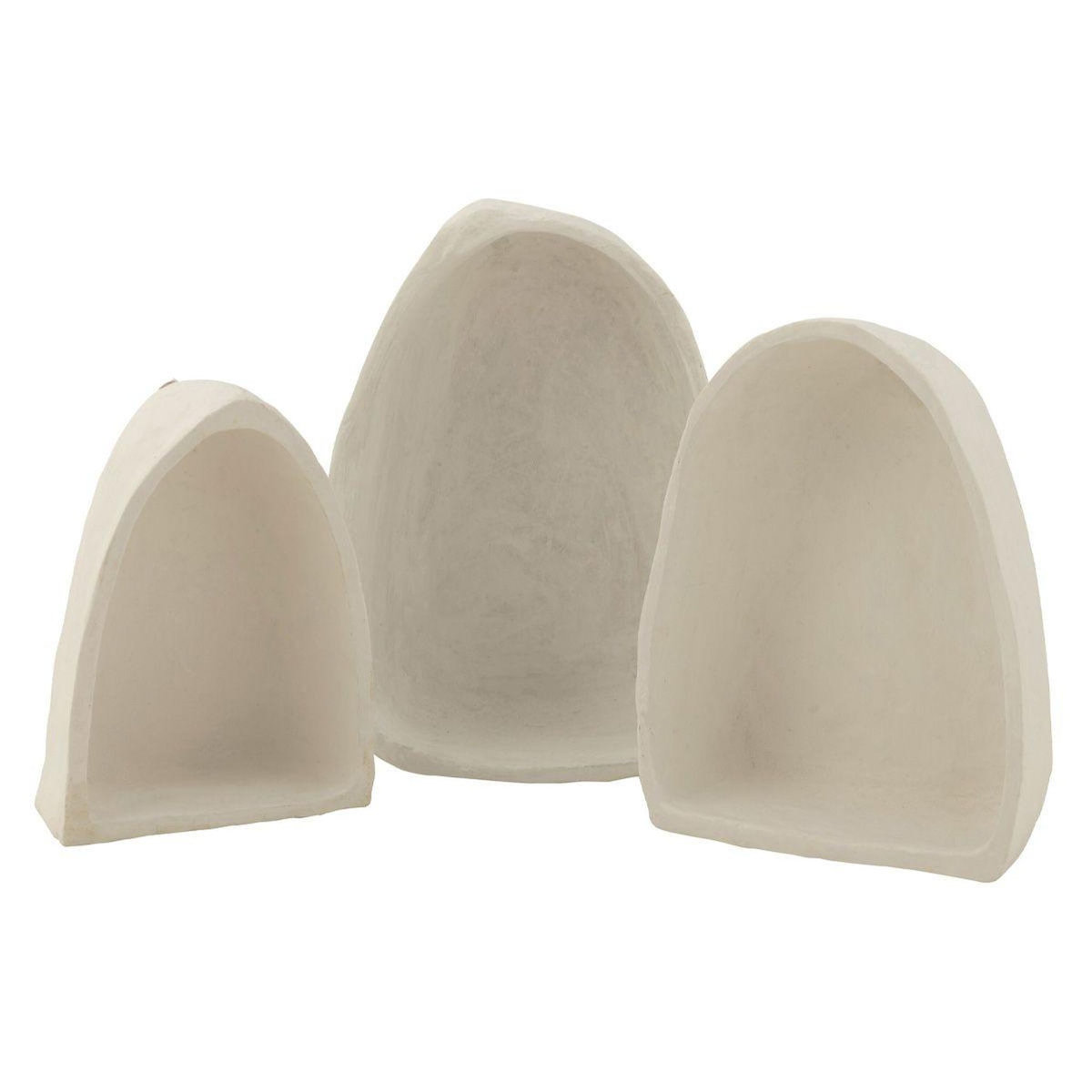 Paris Prix Lot de 3 Étagères Murales  Bali Bliss  45cm Blanc
